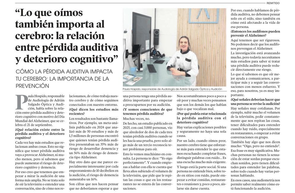 Entrevista Paula Hospido Alzheimer
